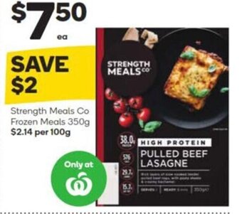 Strength Meals Co Frozen Meals 350g
