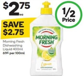 Woolworths Morning Fresh Dishwashing Liquid 400ml offer