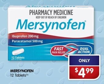 Alliance Pharmacy MERSYNOFEN 12 Tablets** offer
