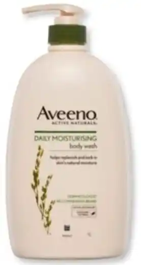 Alliance Pharmacy Active Naturals Daily Moisturising Body Wash 1L offer