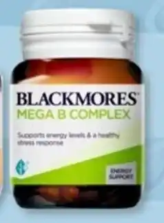 Alliance Pharmacy BLACKMORES Mega B Complex 31 Tablets offer