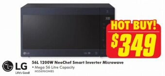 The Good Guys 56L 1200W NeoChef Smart Inverter Microwave offer