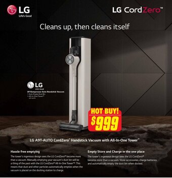 The Good Guys A9 Kompressor Auto Handstick Vacuum offer