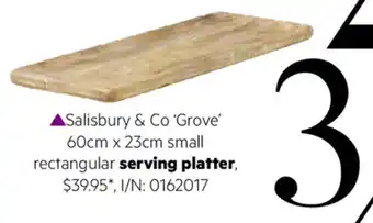 Salisbury & Co 'Grove' 60cmx223cm Small Rectangular Serving Platter