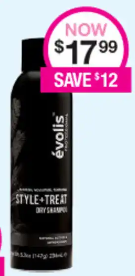 Priceline Evolis Dry Shampoo offer