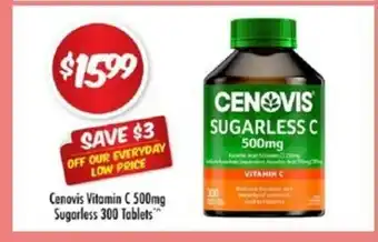 Cenovis Vitamin C 500mg Sugarless 300 Tablets
