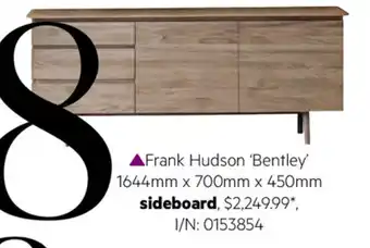 Frank Hudson 'Bentley 1644mmx700mmx450mm Sideboard