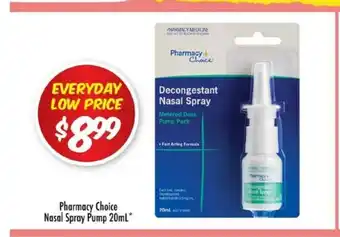 Chemist Outlet Pharmacy Choice Nasal Spray Pump 20mL offer