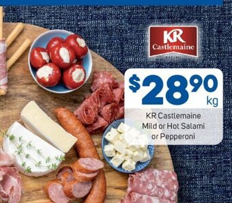 Foodland KR Castlemaine Mild or Hot Salami or Pepperoni offer