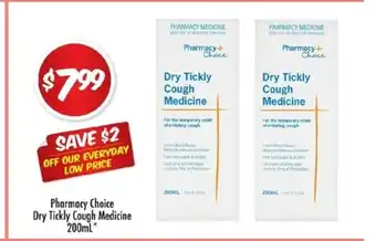 Pharmacy Choice Dry Tickly Cough Medicine 200mL