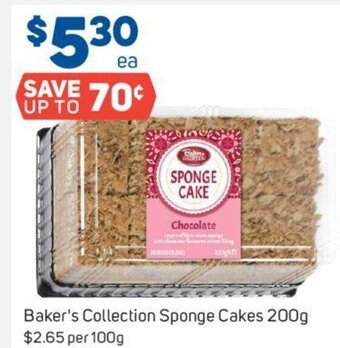 Foodland Baker's Collection Sponge Cakes 200g offer