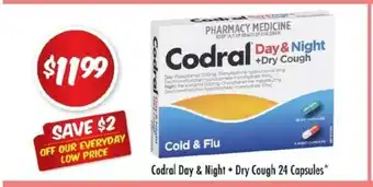 Codral Day & Night + Dry Cough 24 Capsules