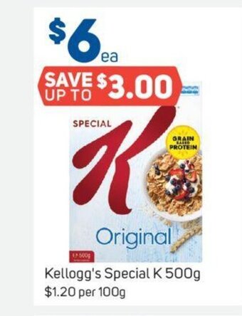 Foodland Kellogg's Special K 500g offer