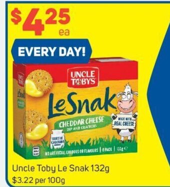 Foodland Uncle Toby Le Snak 132g offer