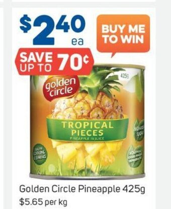 Foodland Golden Circle Pineapple 425g offer