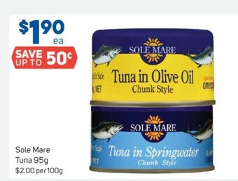 Foodland Sole Mare Tuna 95g offer