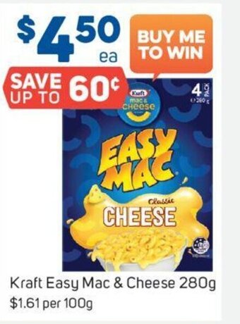 Foodland Kraft Easy Mac & Cheese 280g offer