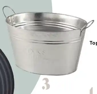 Bunnings Marquee 30L Galvanised Drinks Cooler Ice Bucket offer