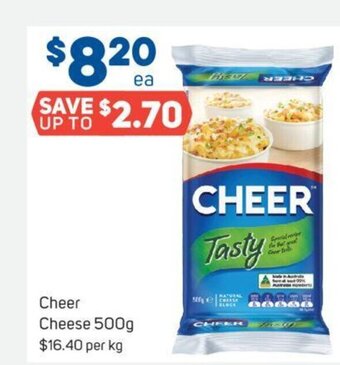 Foodland Cheer Cheese 500g offer