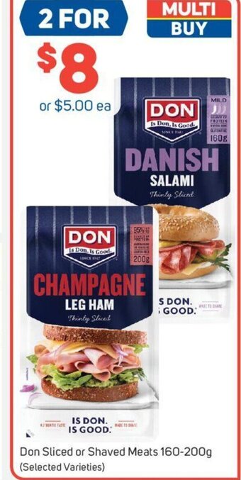 Foodland Don Sliced or Shaved Meats 160-200g (Selected Varieties) offer