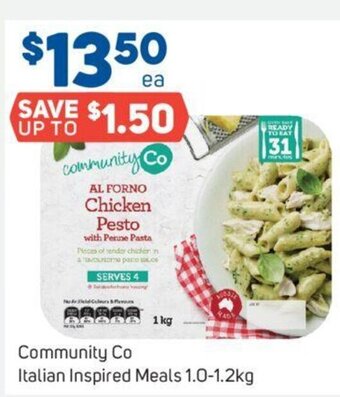 Foodland Community Co Italian Inspired Meals 1.0-1.2kg offer
