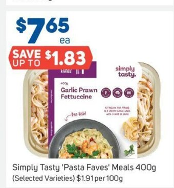 Foodland Simply Tasty 'Pasta Faves' Meals 400g offer