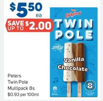 Foodland Peters Twin Pole Multipack 8s offer