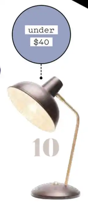 Bunnings Verve Design 'Chloe' Desk Lamp offer