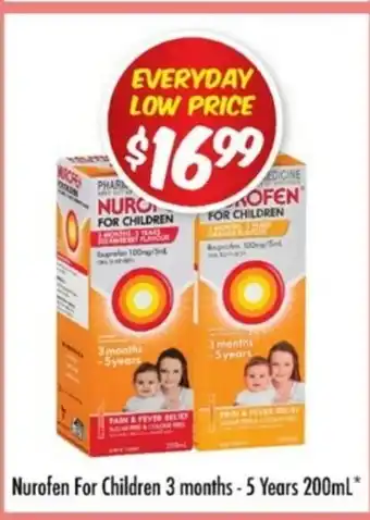 Chemist Outlet Nurofen for Children 3 Months - 5 Years 200mL offer