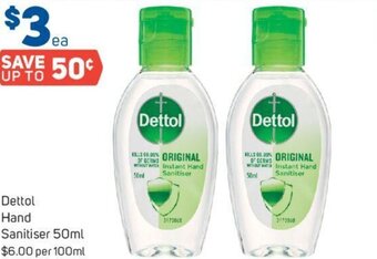 Foodland Dettol Hand Sanitiser 50ml offer