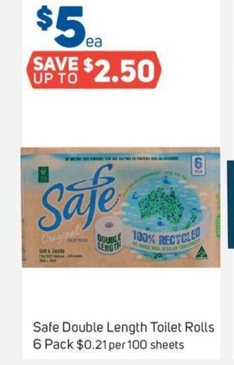 Foodland Safe Double Length Toilet Rolls 6 Pack offer