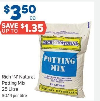 Foodland Rich 'N' Natural Potting Mix 25 Litre offer