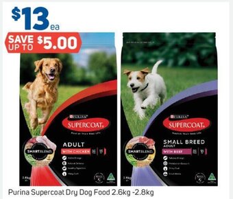 Foodland Purina Supercoat Dry Dog Food 2.6kg -2.8kg offer