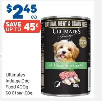 Foodland Ultimates Indulge Dog Food 400g offer