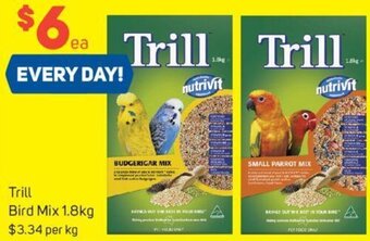 Foodland Trill Bird Mix 1.8kg offer