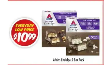 Chemist Outlet Atkins Endulge 5 bar Pack offer