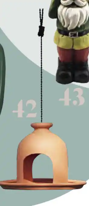 Bunnings Northcote Pottery 'Olinda' 31cm Terracotta Bird Feeder offer