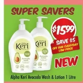 Alpha Keri Avocado Wash & Lotion 1 Litre