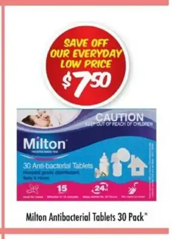 Milton Antibacterial Tablets 30 Pack
