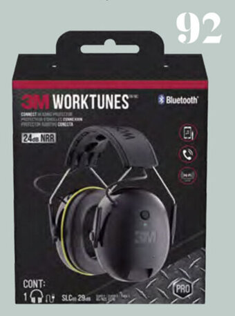 Bunnings 3M Work Tunes Call Connect Bluetooth Ear Muffs offer