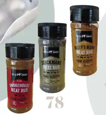 Wyld Smoke Meat Rubs in Smokehouse
