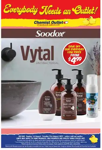 Chemist Outlet Soodox Antibacterial offer