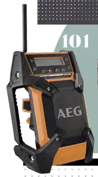AEG 18V/12V AM/FM Compact Jobsite Radio