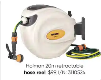 Bunnings Holman 20m Retractable Hose Reel offer