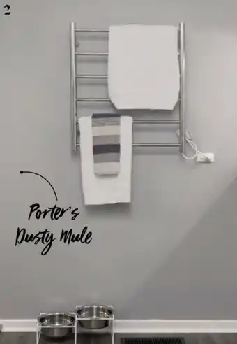 Bunnings Forme 'Daytona' 6 Bar Round Heated Towel Rail offer