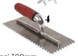 DTA 6mm Bright Steel Notch Trowel