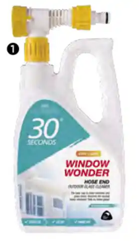 30 Seconds 'Window Wonder' Outdoor Glass Cleaner with Rapid Hose end Technology