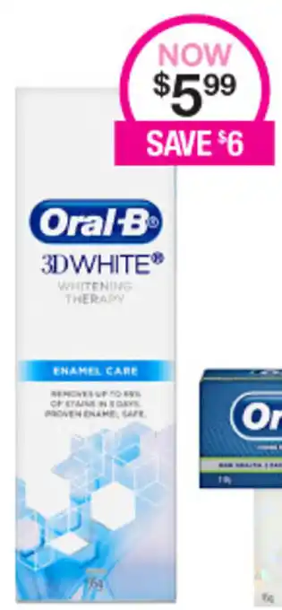 Priceline Oral B 3D White Whitening Therapy offer