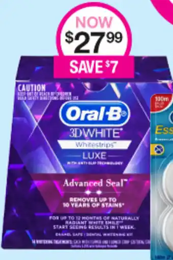 Priceline Oral B 3D White Whitestrips Luxe offer