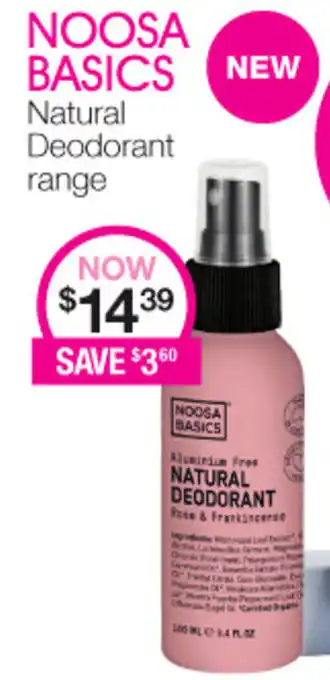 Priceline Noosa Basics Natural Deodorant offer